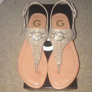 NEVER WORN! Guess Lemmon Sandals